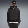 PUMA Boxy Washed Graphic Hoodie Unisex, Clothing, Black, XXL
