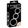 You2 Toys Metallic Silicone Triple cock and ball ring