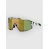 BLIZ Active Eyewear Fusion Small Transparent White Sunglasses brown w green multi