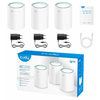 CUDY M1300 3-pack AC1200 Dual Band 2.4Ghz+5Ghz WiFi MESH