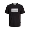 JACK & JONES Majica JCOFusion siva / črna / bela