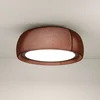 LEDS-C4 LED stropna svetilka Gong, rjava, 3.000 K, O 61,2 cm - Dnevna soba/jedilnica - Sodobni - Tkanine/tekstil