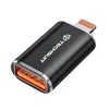 OTG adapter Techsuit HyperPort A6 USB-A v Lightning USB 3.0, PD30W, 5Gbps, GaN - oranžen