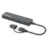 USB-C HUB 4port Manhattan 180863 3.2 G1+USB-C5GbpsCrni