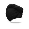 Turban iz frotirja, hitrosušeč, črn