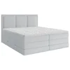 MID.YOU POSTELJA BOXSPRING 180 cm x 220 cm , les, tekstil, leseni material svetlo modra
