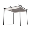 Blumfeldt Pantheon Robust, pergola, 3 x 3 m, s stranskimi žaluzijami, prašno lakirano jeklo, odporno na vremenske vplive
