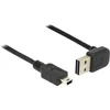 Delock USB 2.0 priključni kabel [1x USB 2.0 vtič A - 1x USB 2.0 vtič Mini-B] 2 m črn obojestransk