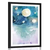 Plakat s paspartujem nočno nebo - 20x30 no frame