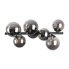 Ideal Lux - LED plafonski luster PERLAGE 6xG9/3W/230V 49 cm crna/dimljena