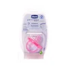 Chicco Varalica silikon 0-6 m 1/1 nežno roze, Pink