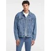 Guess MENS OVERSIZE TRUCKER JACKE Modra