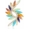 Generic Ženska broška, broška z rožami, elegantne simulirane kristalne broške - pisane, (21126081)
