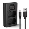 K&F NP-W235 Dual Charger Camera LED, Micro USB and Type-C charging