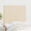 Uzglavlje krem boje 100x5x118/128 cm tkanina