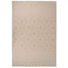 Vidaxl Zunanja preproga ploščato tkanje 160x230 cm rjave črte