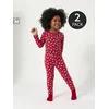 Sinsay - Pamučne helanke sa cvetnim motivom 2 pack - crvena