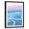 Plakat s paspartujem ledeni ocean - 30x45 white