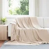 Pokrivači za bacanje 6 pcs Bež 220 x 240 cm Runo