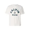 Calvin Klein Jeans Majica 20S COLLEGE temno modra / bela