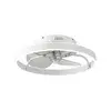Stropni ventilator bel 50 cm vklj. LED z možnostjo zatemnitve z daljinskim upravljalnikom - Maddy
