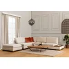 Atelier del Sofa Tulip Corner Left With Pouf Ugaona garnitura, Krem