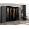 Hanah Home Garderober Kale Plus-7805, 270x210x52 cm, Crno-sivi