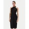 BOSS Cocktail obleka Datinar 50538291 Črna Slim Fit