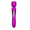 Stimulator klitorisa Silicone Dual Massager, 22.6cm, Ljubičasti