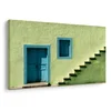 Slika modra vrata in stopnice - 30x20