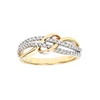 DIAMANT LETERNEL Prstan Eternity-Ring aus 375 Gelbgold mit Diamant zlata