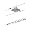 Paulmann 94152 - SET 7xGU5,3/10W kompletan sistem sa sajlom MAC 230V, hrom
