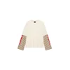 Pull&Bear Majica temno rjava/svetlo rdeča/naravno bela