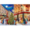 Wooden city - Puzzle Božična ulica lesena - 500 kosov