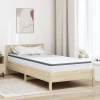 Madrac Bijela i siva 100 x 200 cm Bonell opruga