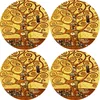 Bertoni Home Unisexs 4 Round Table Pads Set Art Deco