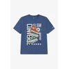 CONVERSE Majica DOUBLE KICKS dimno modra/antracit/svetlo siva/rjasto rdeča