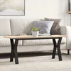shumee vidaXL Klubska mizica z nogami v obliki črke Y 110x40x45 cm