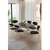 Hanah Home Trpezarijski set, 7 komada, Crni