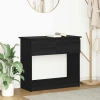Konzolni stol s ladicama crni 85,5x38,5x74,5 cm