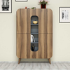 Hanah Home Mine Walnut Višenamenski ormar, Plavi