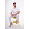 Pureboks Muški komplet medicinske uniforme, Beli