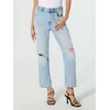 Sinsay - Mom fit farmerke s poderotinama - plava