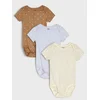 Sinsay - Pamučni bodi 3 pack - krem