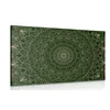 Slika mandala z detajli v zeleni barvi - 150x100
