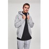 Gray hooded zipper