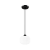 Luster na sajli HARMA 1xE27/15W/230V O 20 cm bela/crna