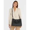 Tommy Hilfiger Ročna torba Th Emblem Satchel AW0AW15177 Črna