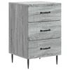 vidaXL vidaXL Nočna omarica Siva Sonoma 43 x 41 x 66,5 cm Inženirski les, (5000209948)