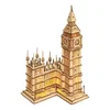 Robotime lesene 3D sestavljanke ura stolp Big Ben svetleči